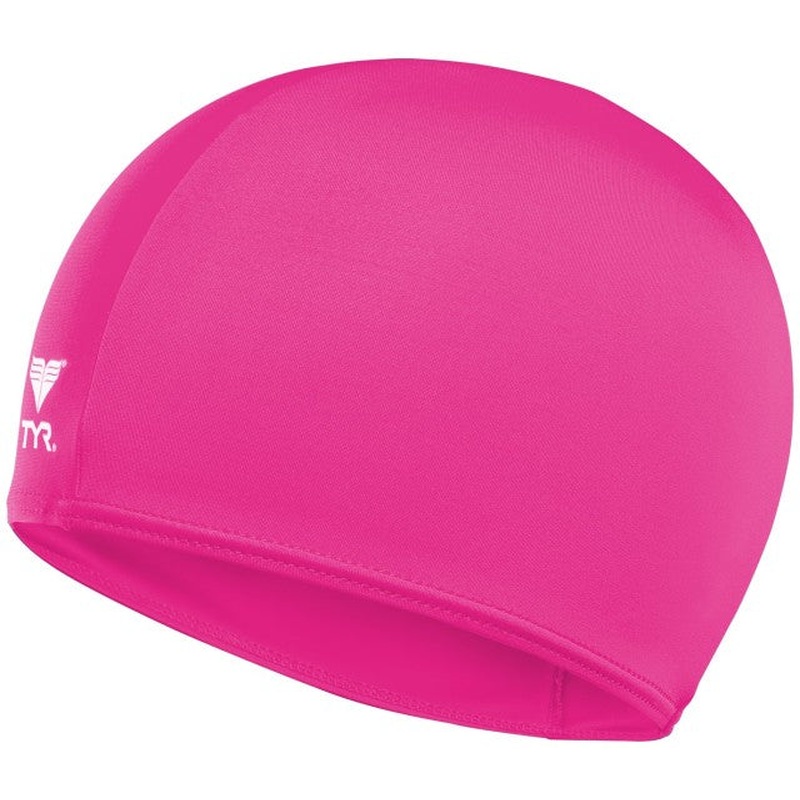 Tyr Women's Swimming Lcy-670 Solid Lycra Caps Pink Swim Cap