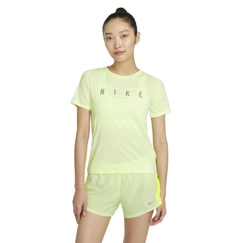 Dc5236-701 W Nk Run Dvn Miler Top Ss Barely / Sil