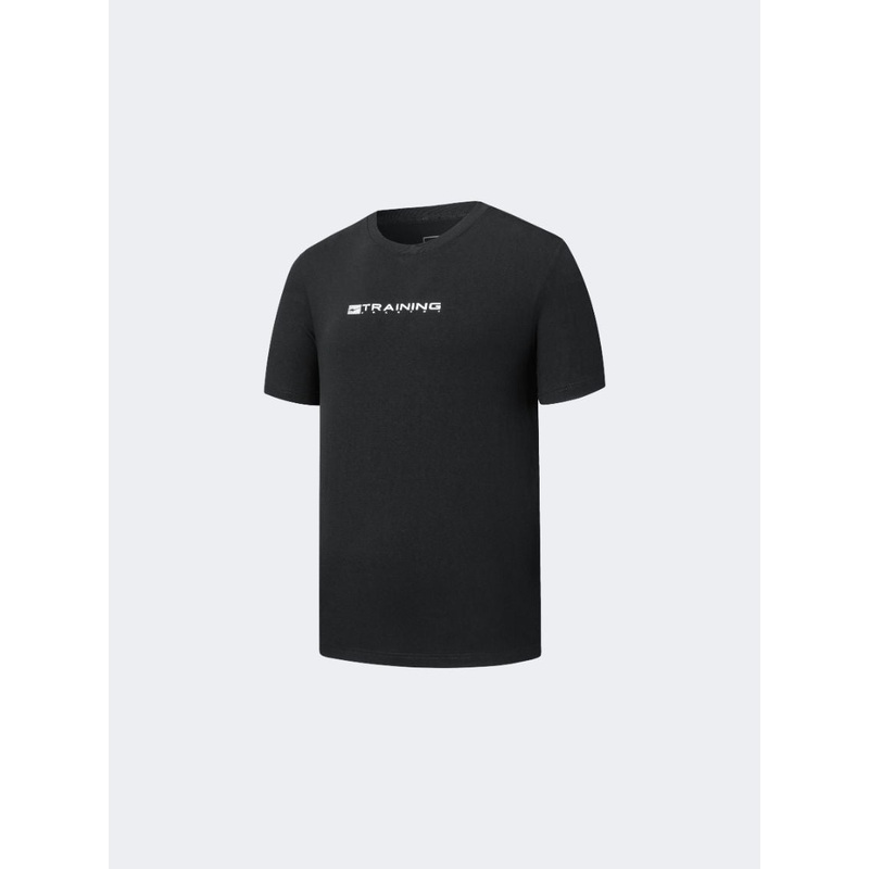 Erke Crew Men Training T-Shirt  Black