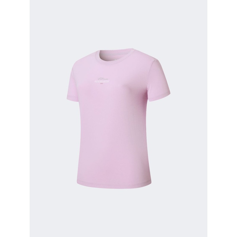 Erke Crew Women Lifestyle T-Shirt Light Purple