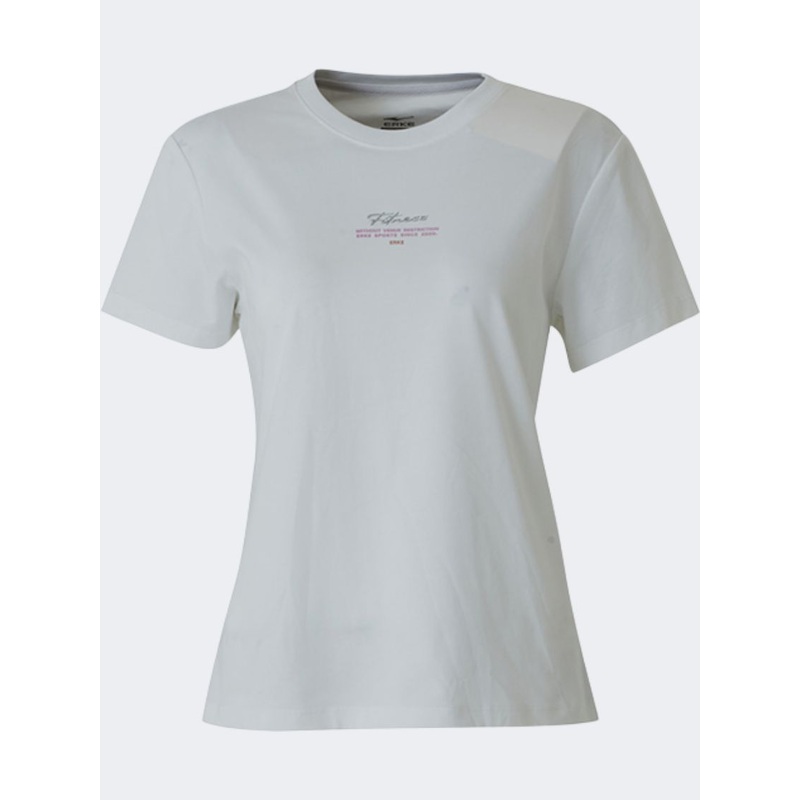 Erke Crew Women Lifestyle T-Shirt  White