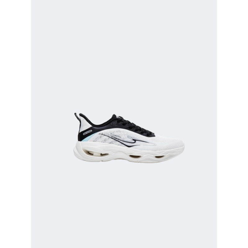 Erke Cushioning Men Running Shoes White/Blue