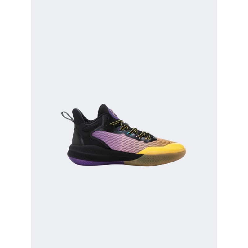 Erke Men Basketball Shoes Dark Purple/Black