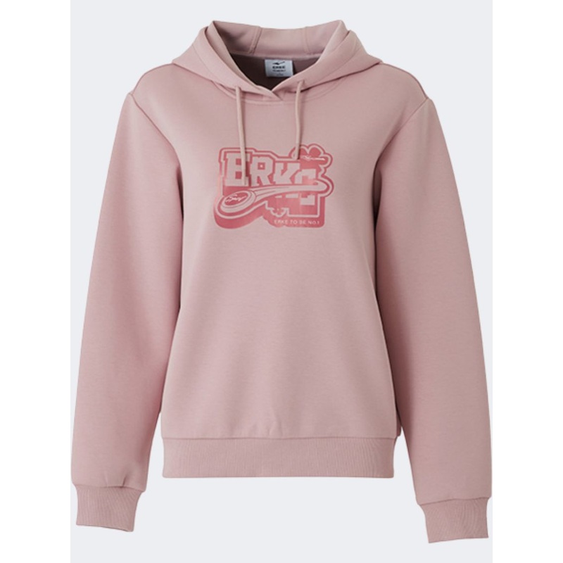 Erke Pale Women Lifestyle Hoody Pink