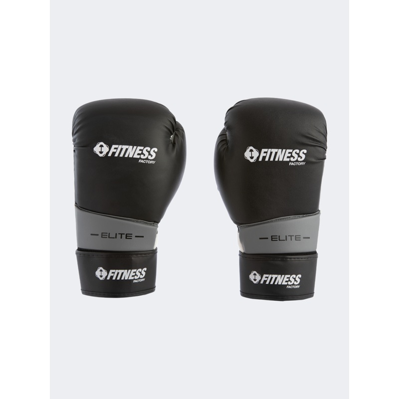 Fitness Factory Boxing Gloves Black/Silver