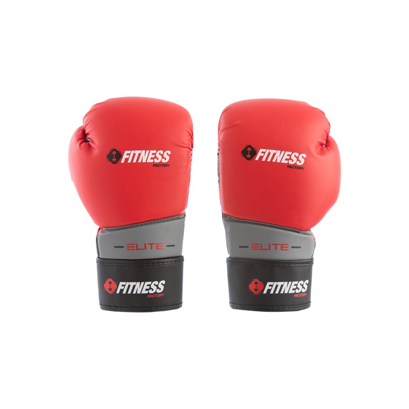 Fitness Factory Boxing Gloves Red/Silver