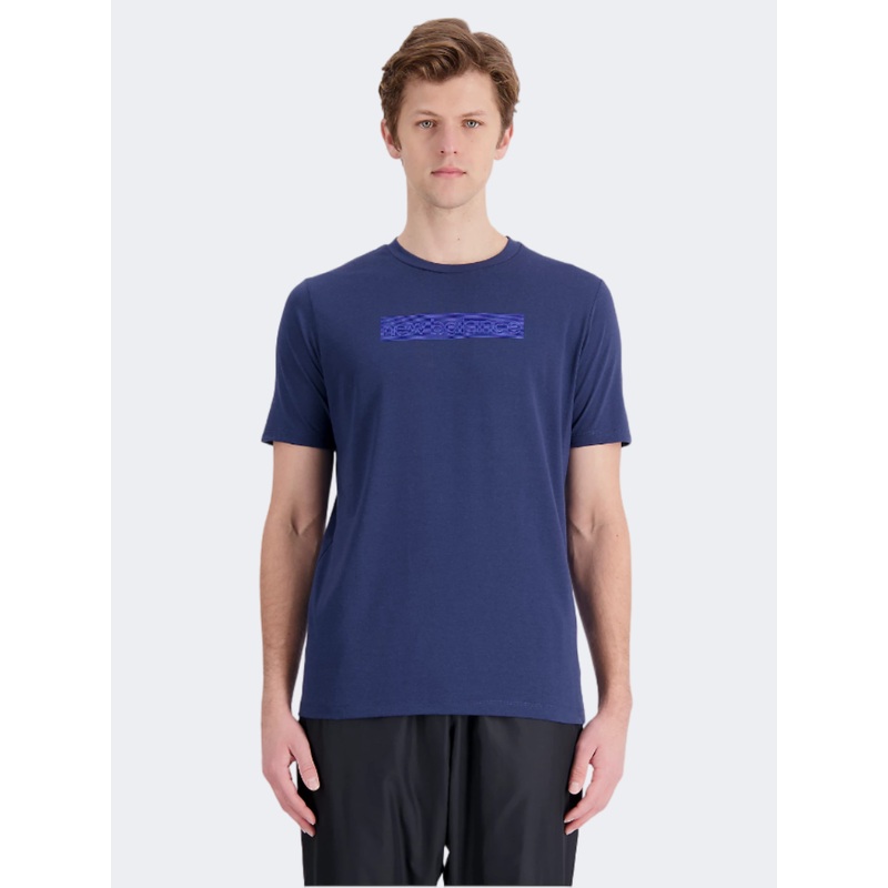 New Balance Tenacity Heatertech Graph Men Performanc T-Shirt Navy