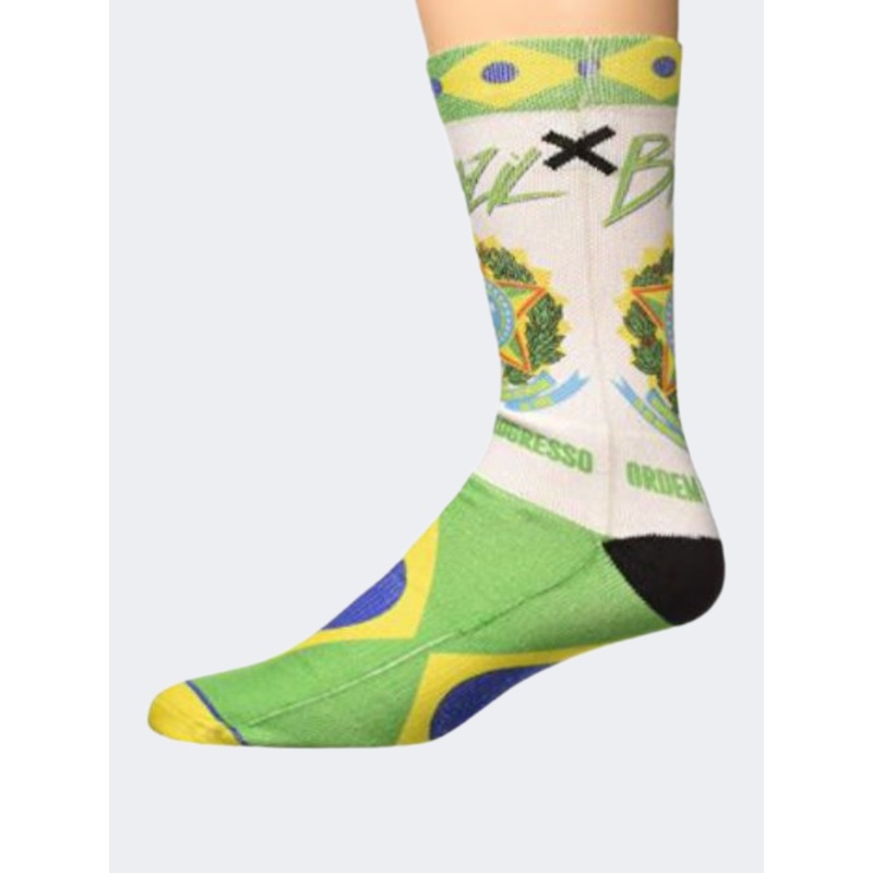 Odd Sox Osunolbraz Unisex Lifestyle Sock Green/Yellow
