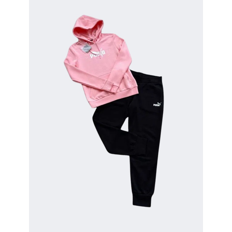 Puma Essentials+ Logo Lab Women Lifestyle Hoody Peach Smoothie