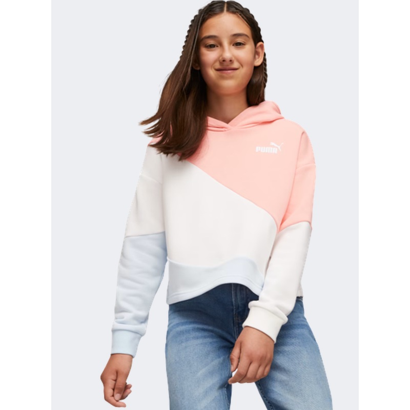 Puma Power Cat Girls Lifestyle Hoody Icy Blue