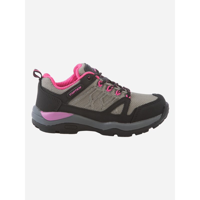 Top Ten Kids Women Hiking Shoes Black/Fuschia