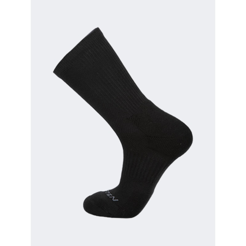 Topten Unisex Ankle High Hiking Socks Black