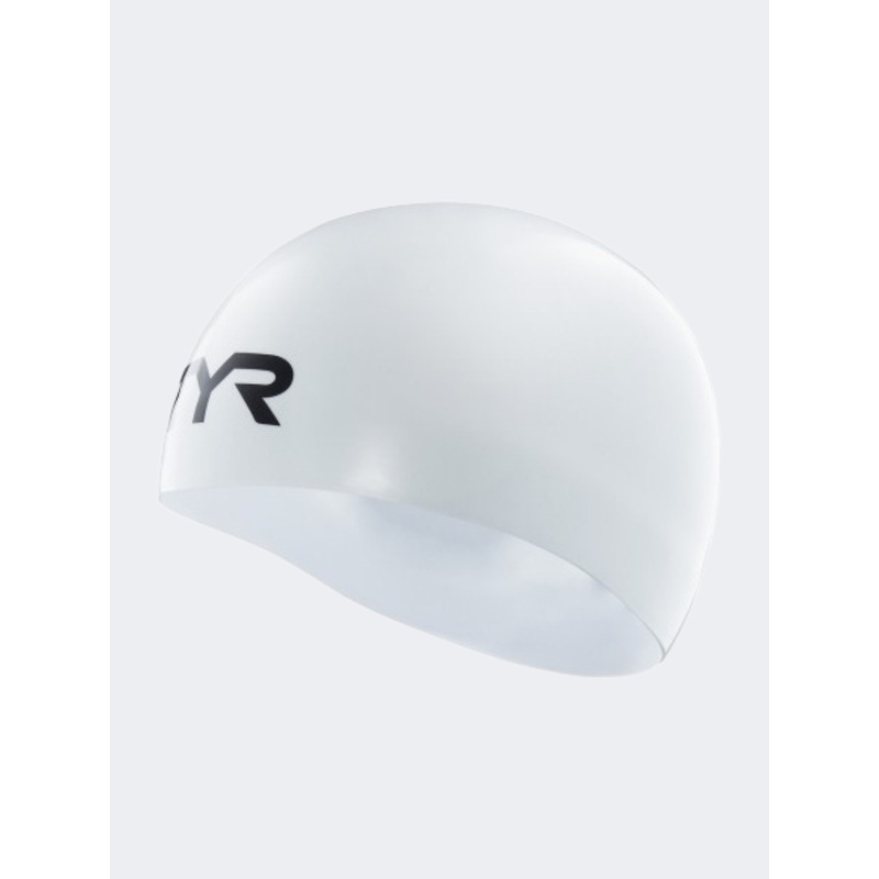 Tyr Unisex Swimming Lcstrx-100 Tracer X Dome Cap White Swim Cap