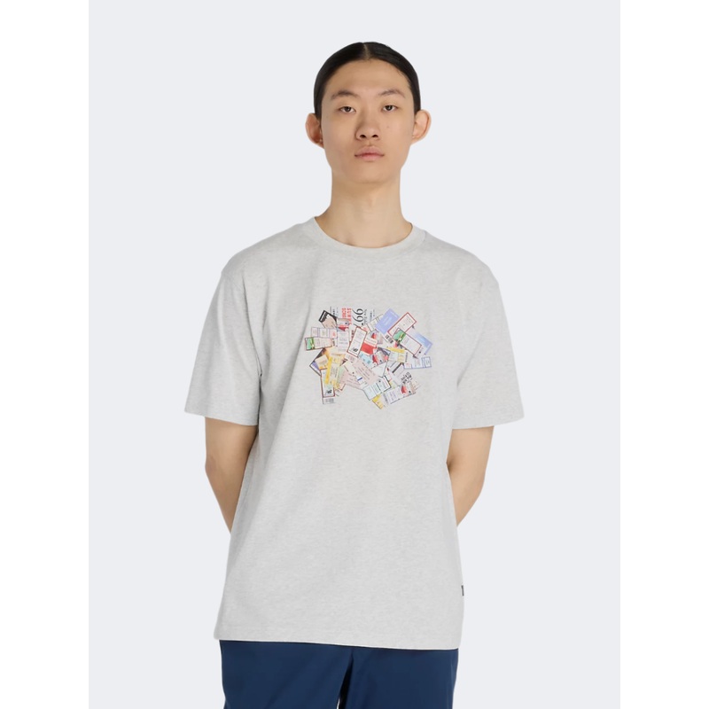 New Balance Athletics Ticket Men Lifestyle T-Shirt Ash Heather