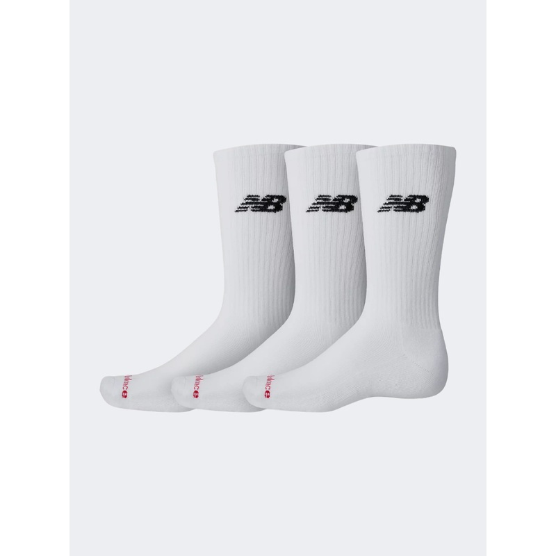 New Balance Everyday Crew 3 Pairs Unisex Lifestyle Sock White