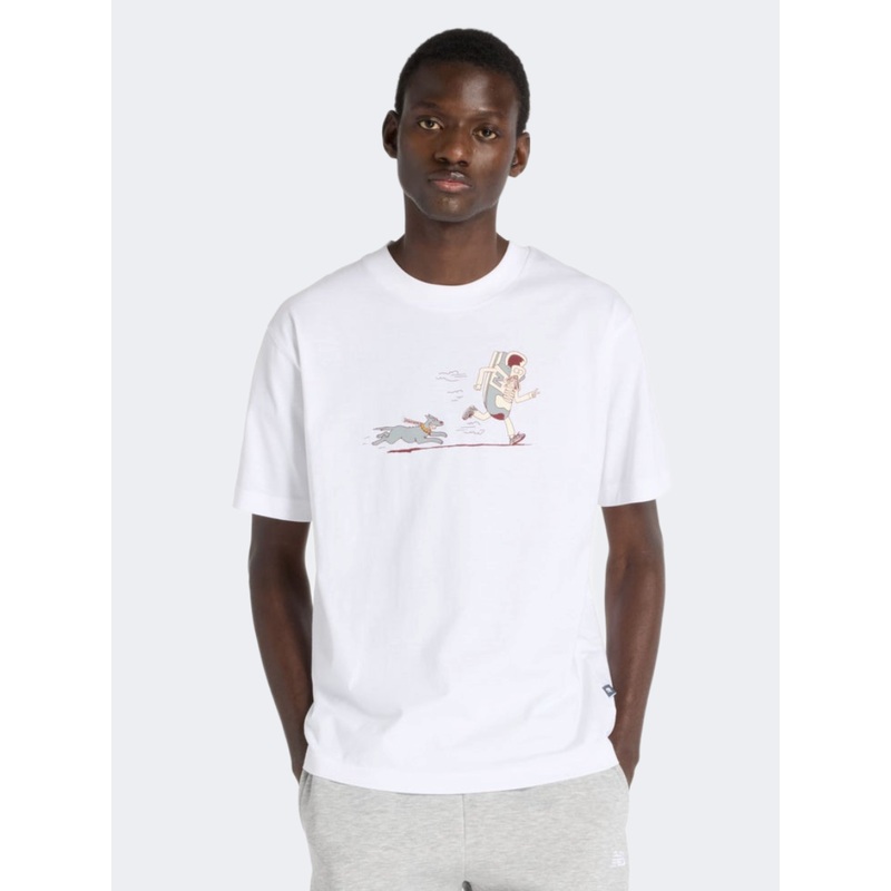 New Balance Newbie Chase Men Lifestyle T-Shirt White
