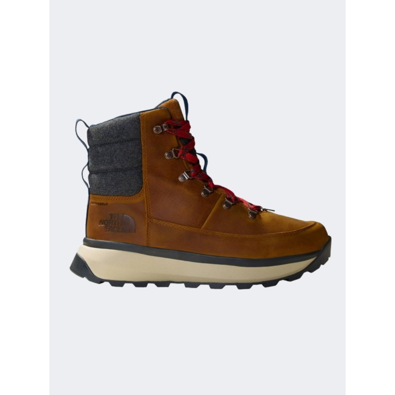 The North Face Bergen Leather Waterproof Men Lifestyle Boots Timber Tan/Red