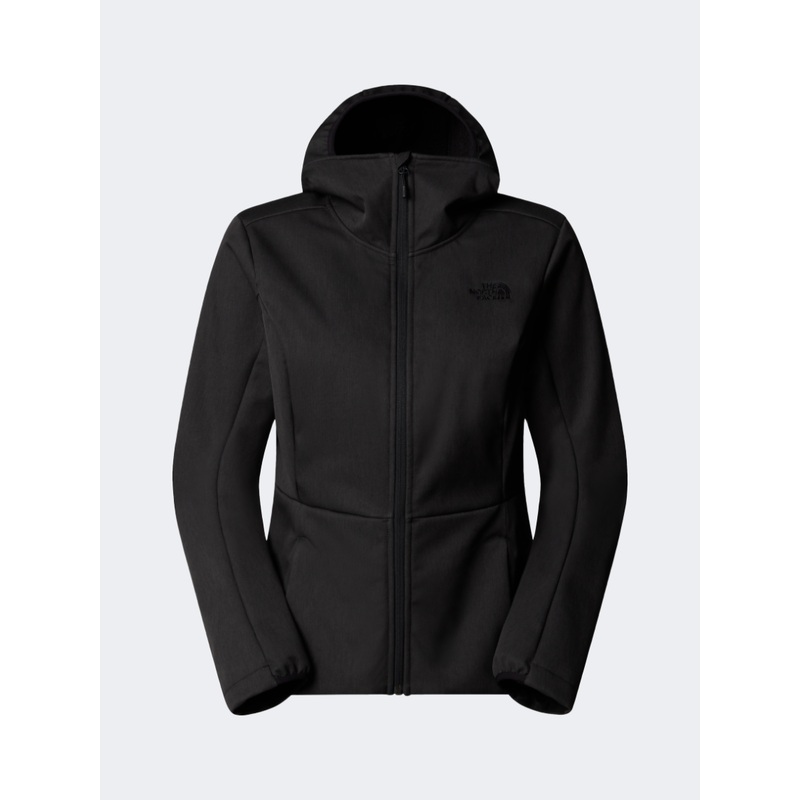 The North Face Quest Highloft Soft Shell Women Hiking Jacket Tnf Black Heather