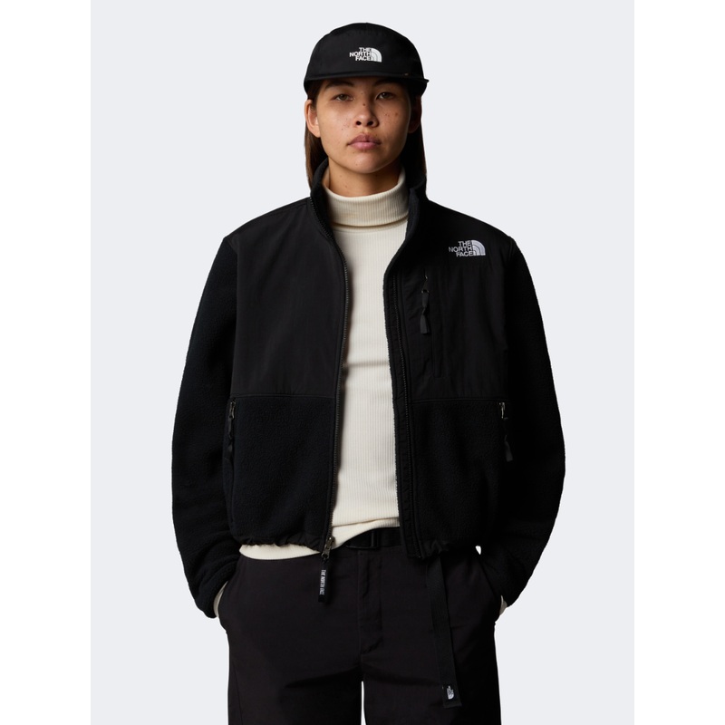The North Face Retro Denali Long Sleeve Zip Front Women Lifestyle Jacket Black