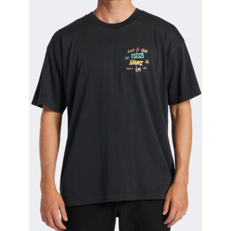 Billabong Let It Shine Men Lifestyle TShirt Washed Black