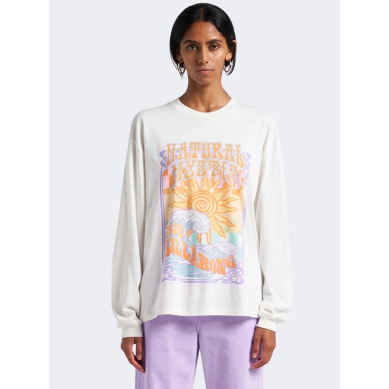 Billabong Long Mystic Women Lifestyle TShirt Salt Crystal
