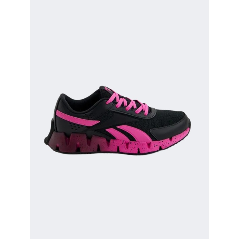 Reebok Zig Dynamica 2.0 Gs-Girls Running Shoes Black/Pink