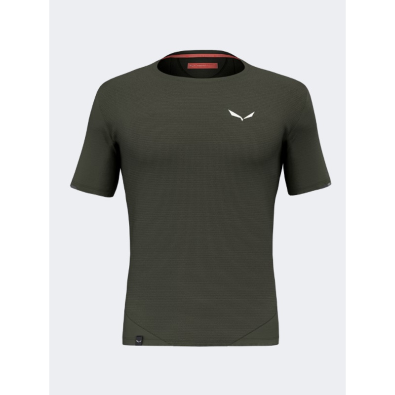 Salewa Pedroc Dry Men Hiking TShirt Dark Olive