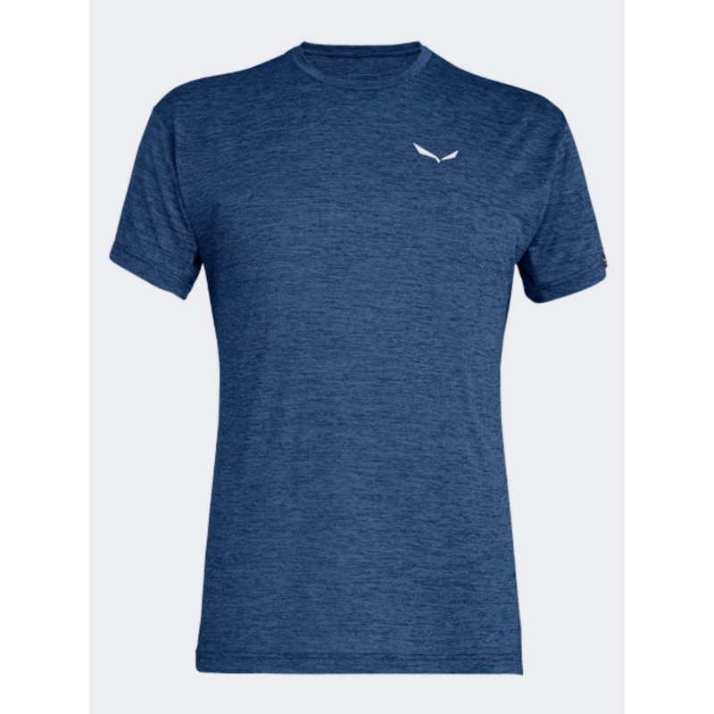 Salewa Puez Melange Dry Men Hiking TShirt Dark Denim Melange
