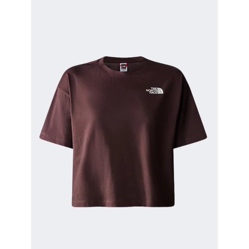 The North Face Nuptse Face Women Lifestyle T-Shirt Coal Brown