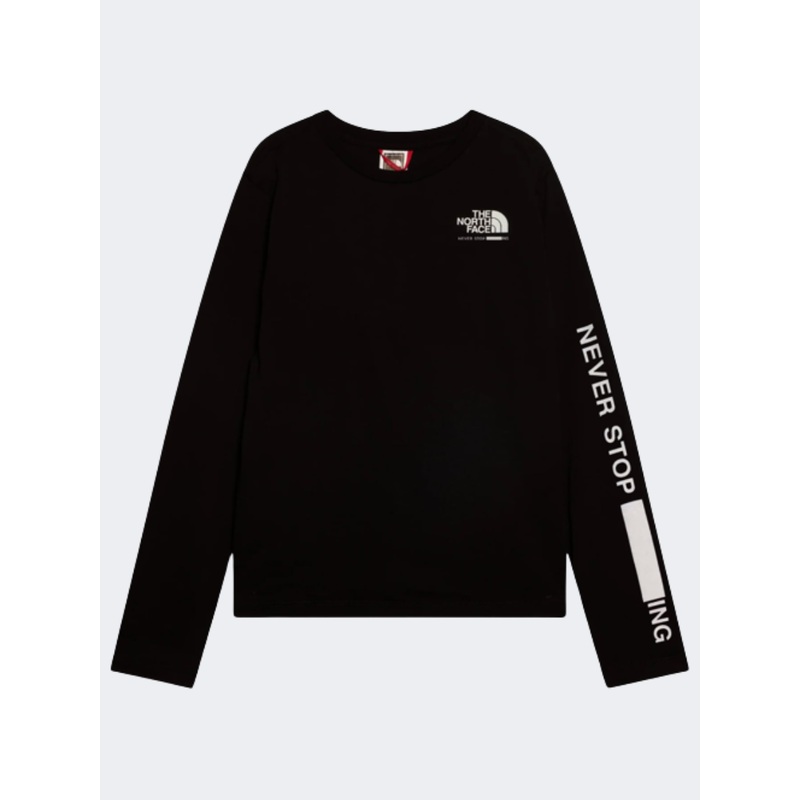 The North Face Teen Graphic Kids Lifestyle Long Sleeve Black