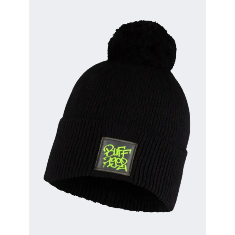 Buff Knitted Boys Lifestyle Beanie Otty Black