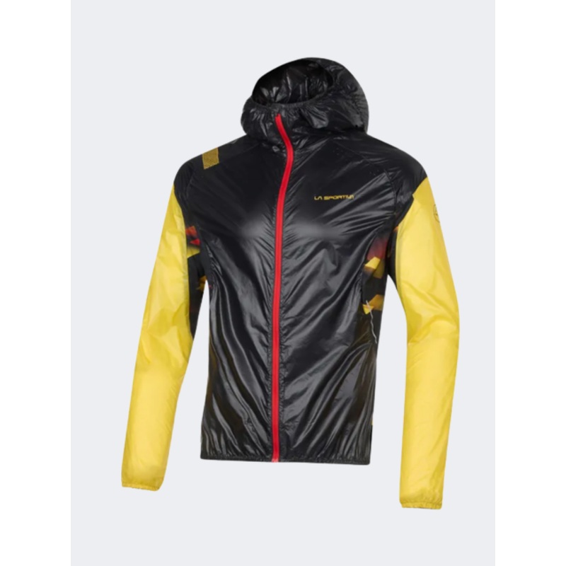 La Sportiva Blizzard Windbreaker Men Hiking Jacket Black/Yellow