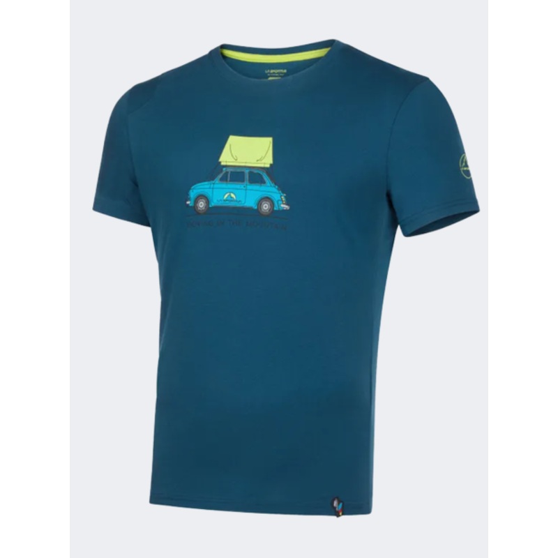 La Sportiva Cinquecento Men Climbg T-Shirt Storm Blue/Lime