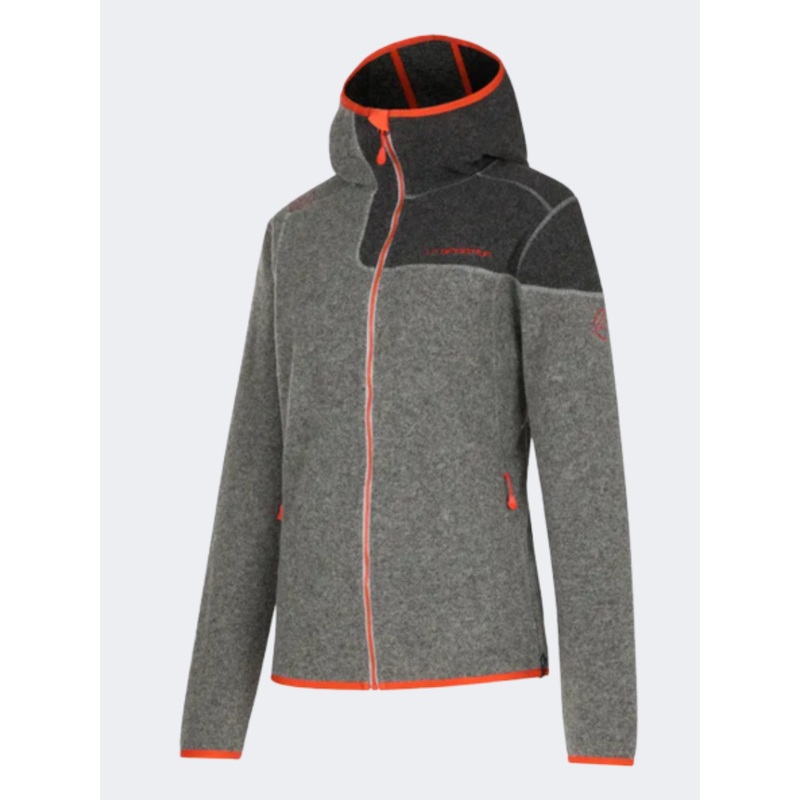 La Sportiva Iride Women Climbg Hoody Cloud/Cherry Tomato