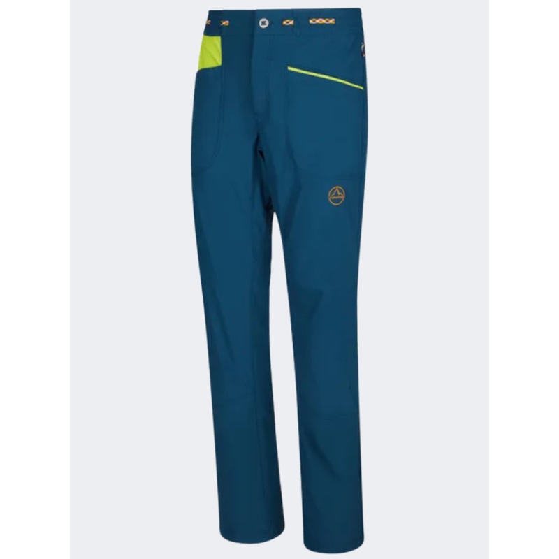 La Sportiva Talus Men Climbg Pant Storm Blue/Lime
