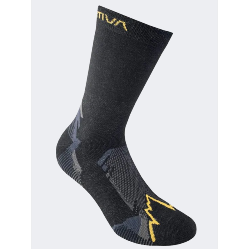 La Sportiva X Cursion Unisex Hiking Sock Black/Yellow
