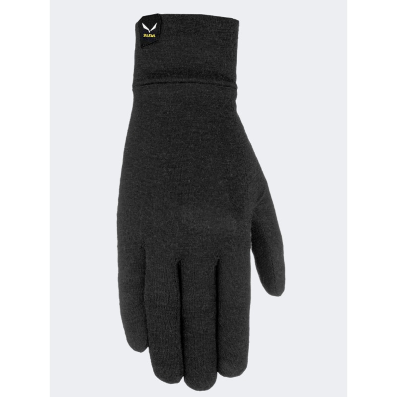 Salewa Cristallo Liner Unisex Hiking Gloves Black Out