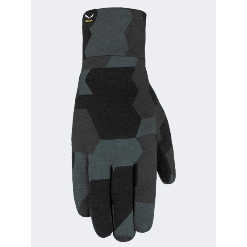 Salewa Cristallo Liner Unisex Hiking Gloves Black Out Camou