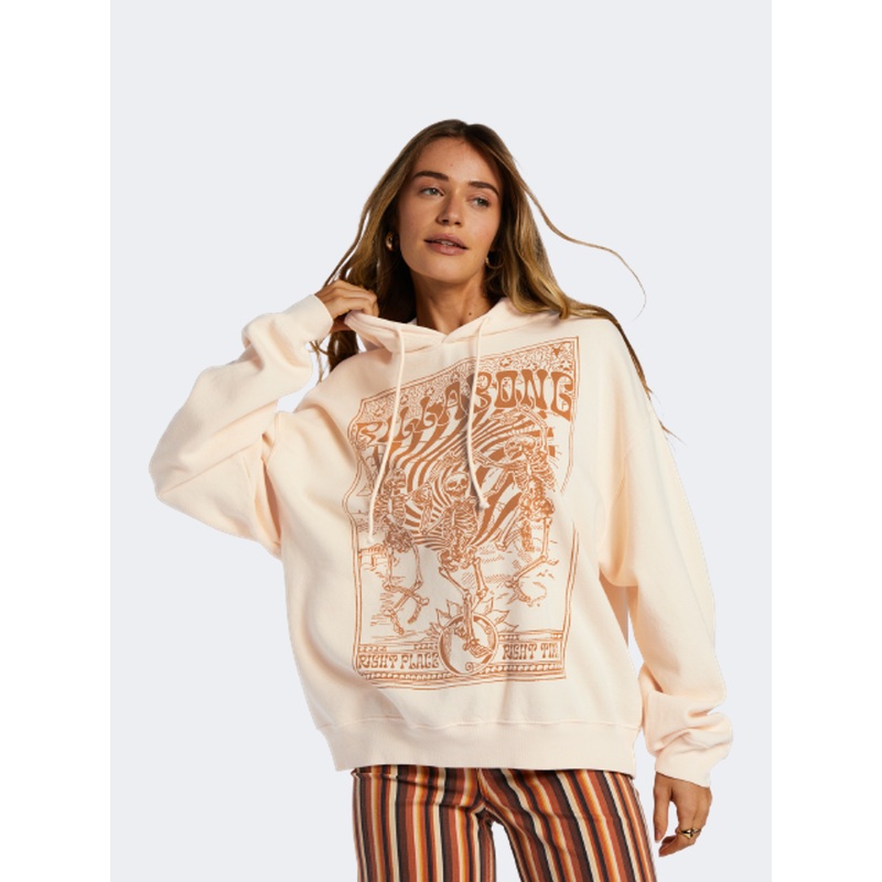Billabong Keep Ridin Women Lifestyle Hoody Antique White