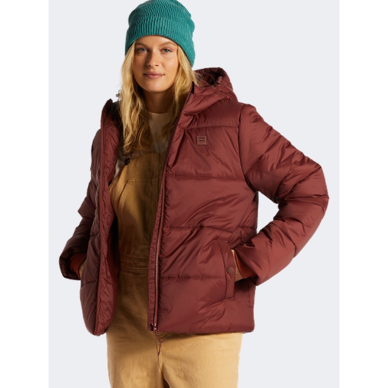 Billabong Transport Puffe  Women Lifestyle Jacket Rosewood