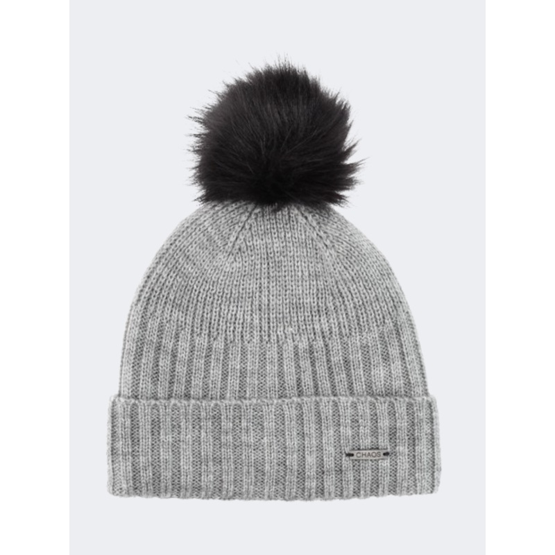 Chaos Sheila Women Lifestyle Beanie Light Heather Grey