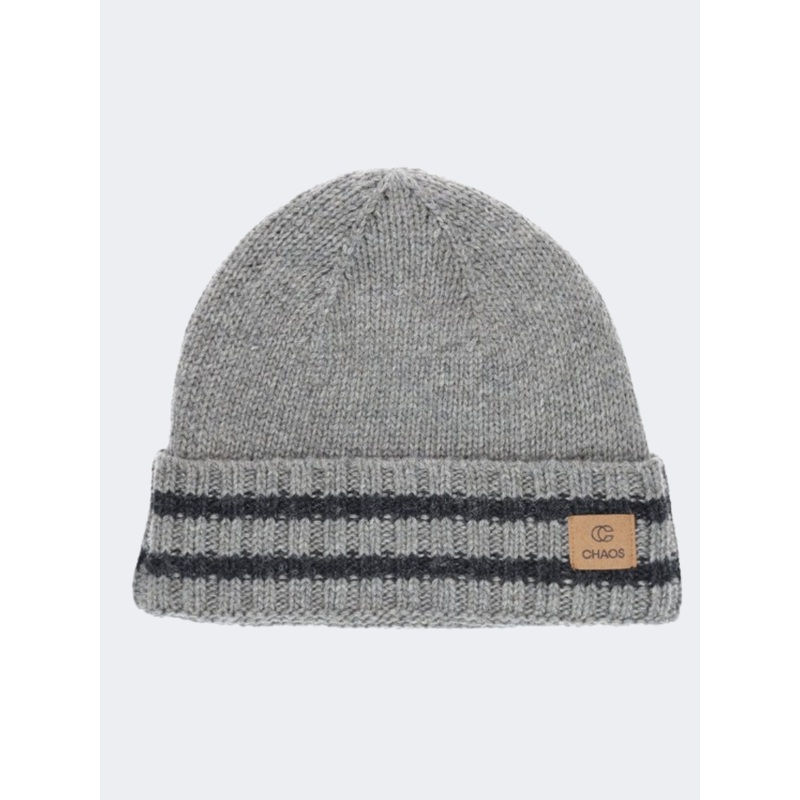 Chaos Time Men Lifestyle Beanie Heather Grey