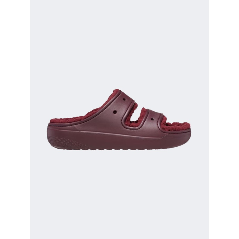 Crocs Classic Cozzzy Sandal Unisex Lifestyle Slippers Cherry