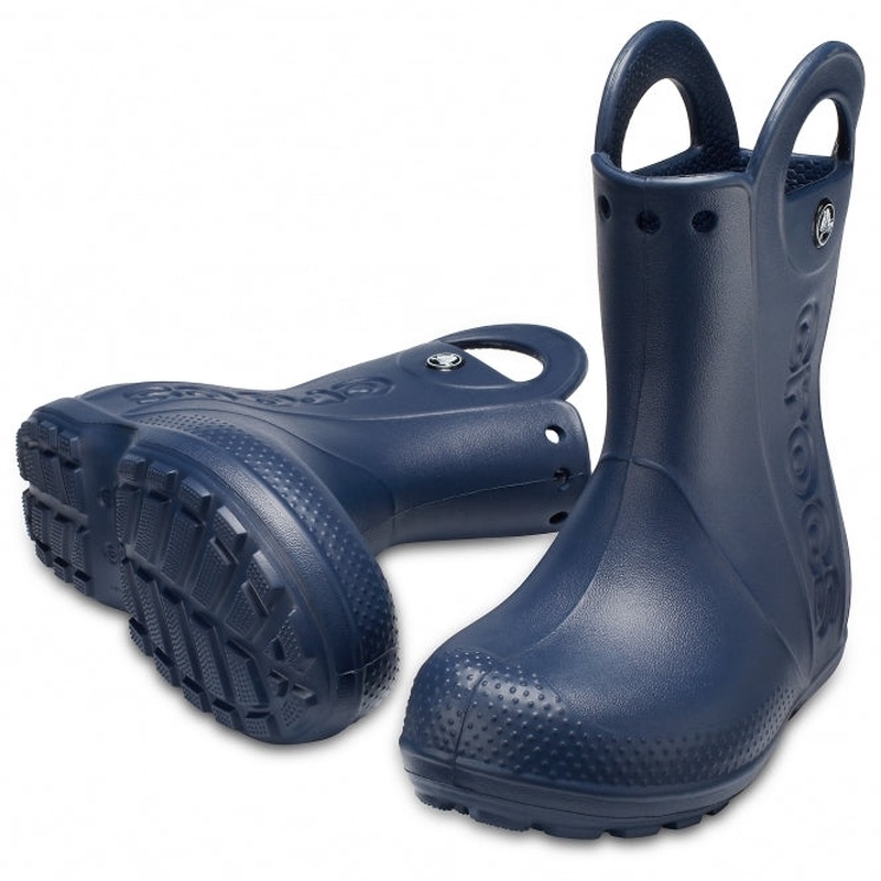 Crocs Handle It Rain Kids Lifestyle Boots Navy