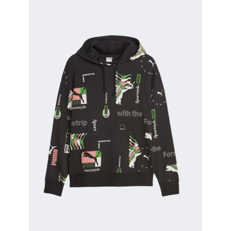 Puma Classics Brand Love Aop Women Lifestyle Hoody Black