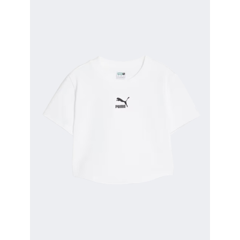 Puma Dare To Cropped Women Lifestyle T-Shirt White