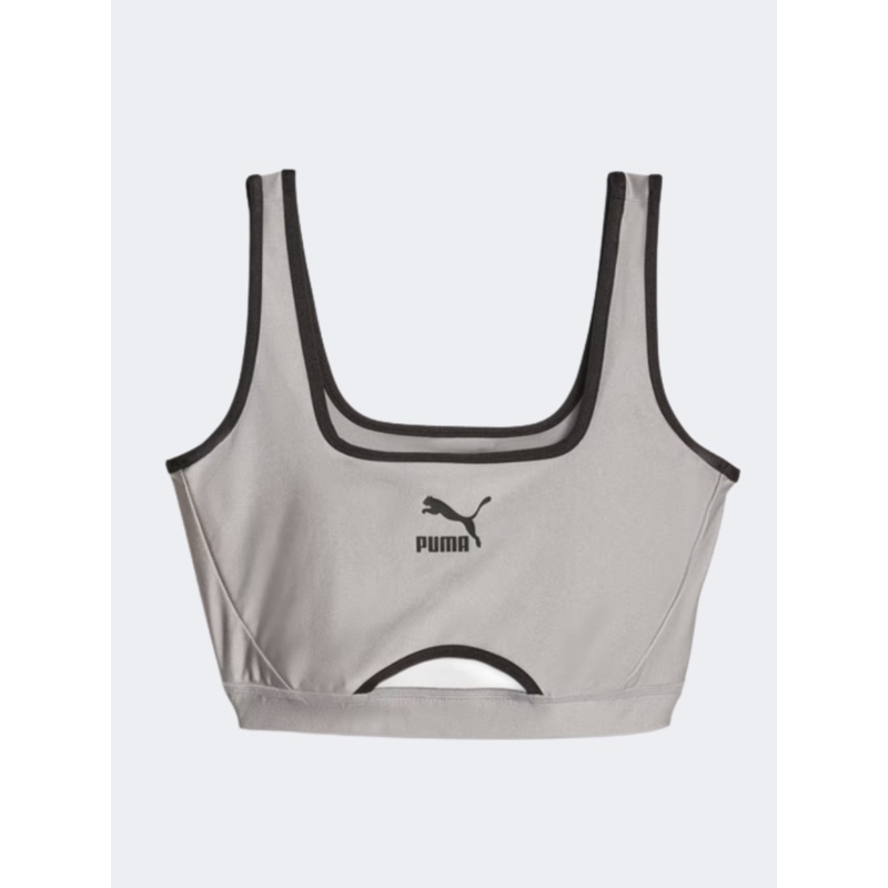 Puma Dare To Women Lifestyle T-Shirt Concrete Grey