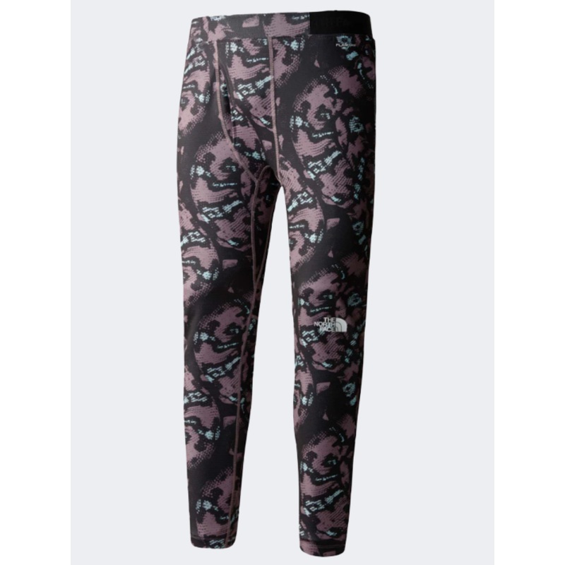 The North Face Dragline Baselayer Men Skiing Tight Fawn Grey Snake