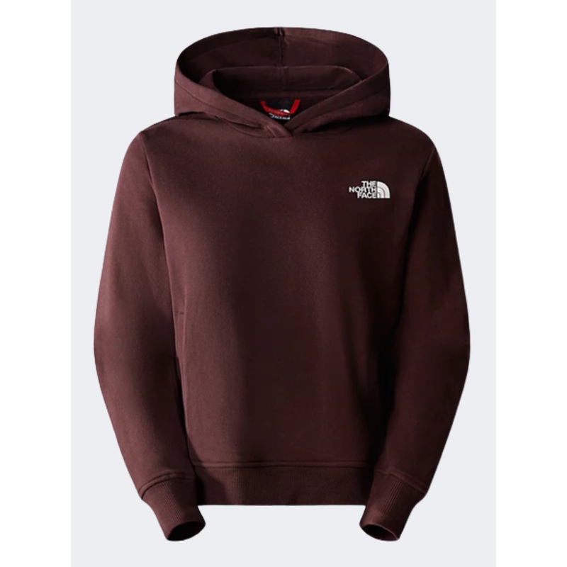 The North Face Nuptse Face Women Lifestyle Hoody Coal Brown