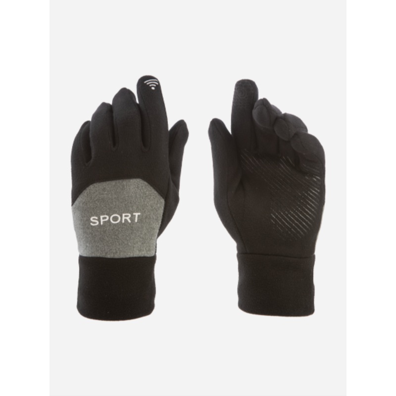 Aln Accessories Ms23-049 Unisex Skiing Gloves Black